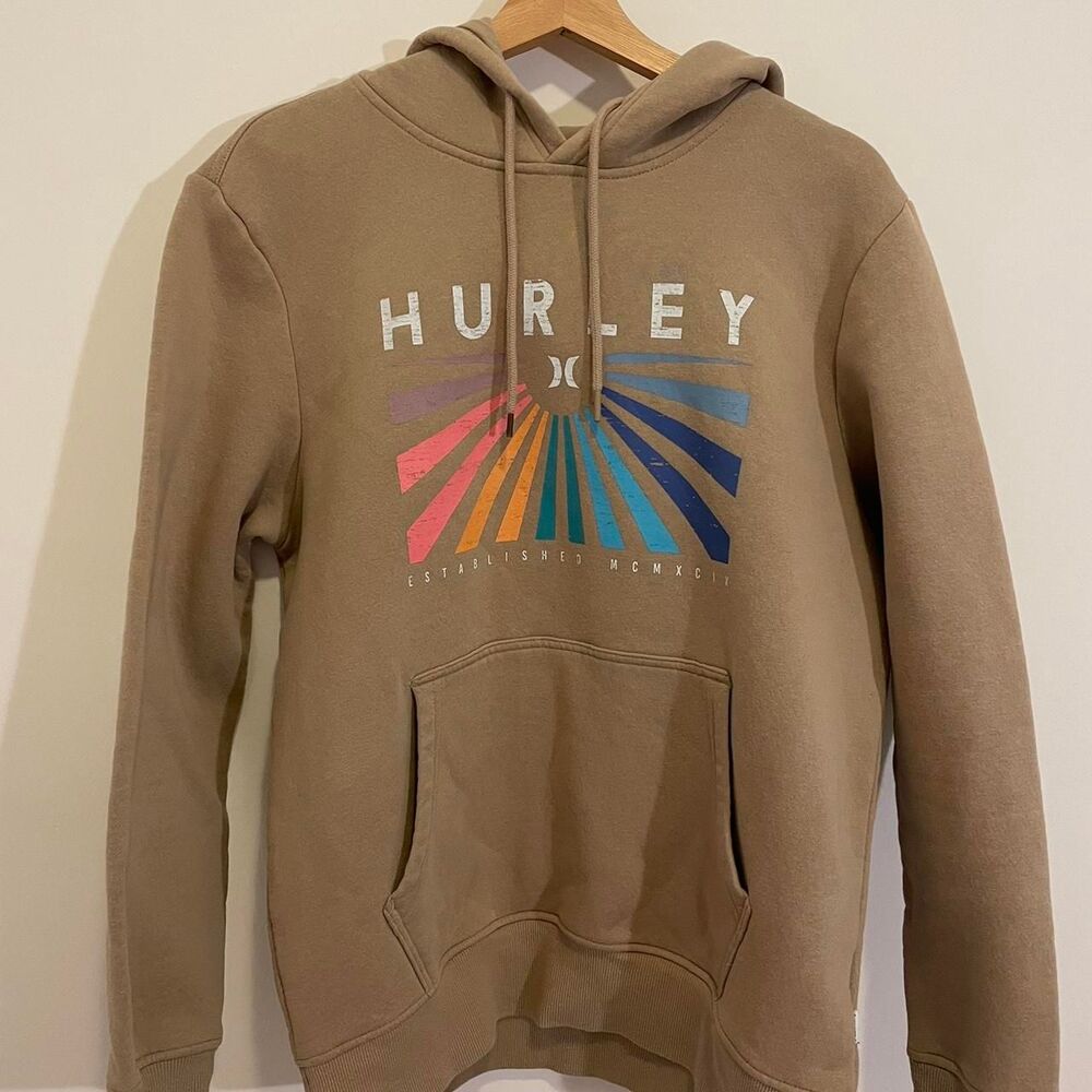 Hurley Men's Tan Hoodie